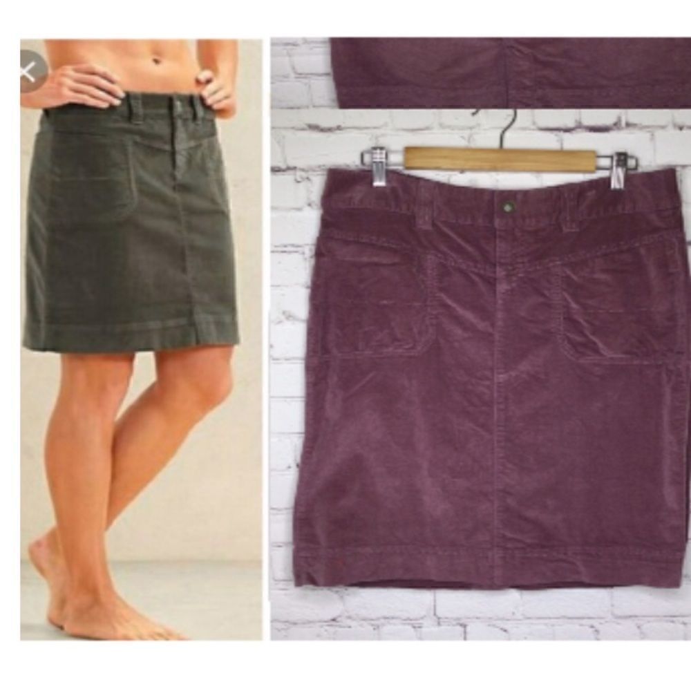 EXCELLENT CONDITION WOMEN’S SIZE 2 ATHLETA MAUVE BRUSHED CORDUROY SKIRT